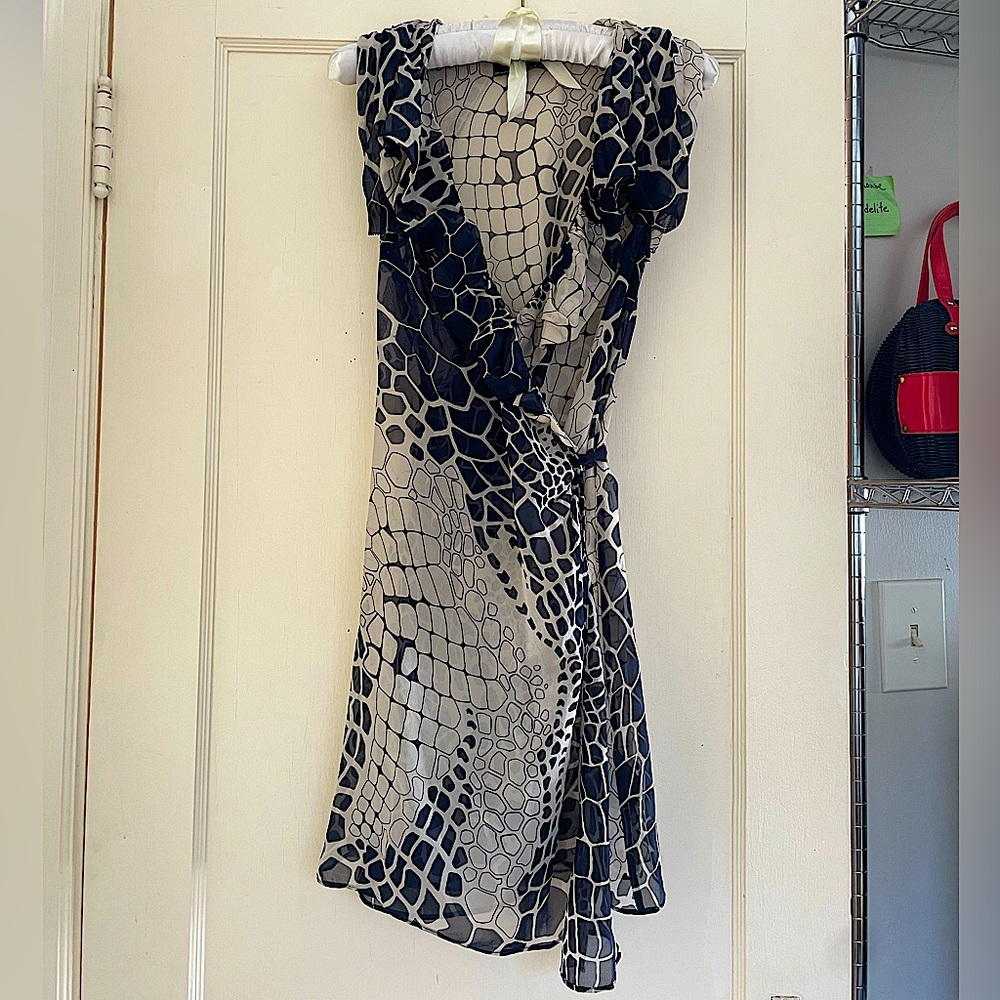Allsaints silk wrap dress size 8